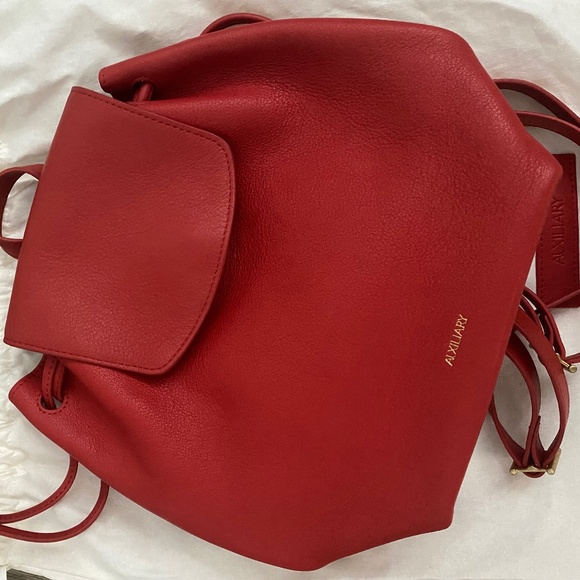 Aritzia Handbags - Aritzia Red Auxiliary Backpack